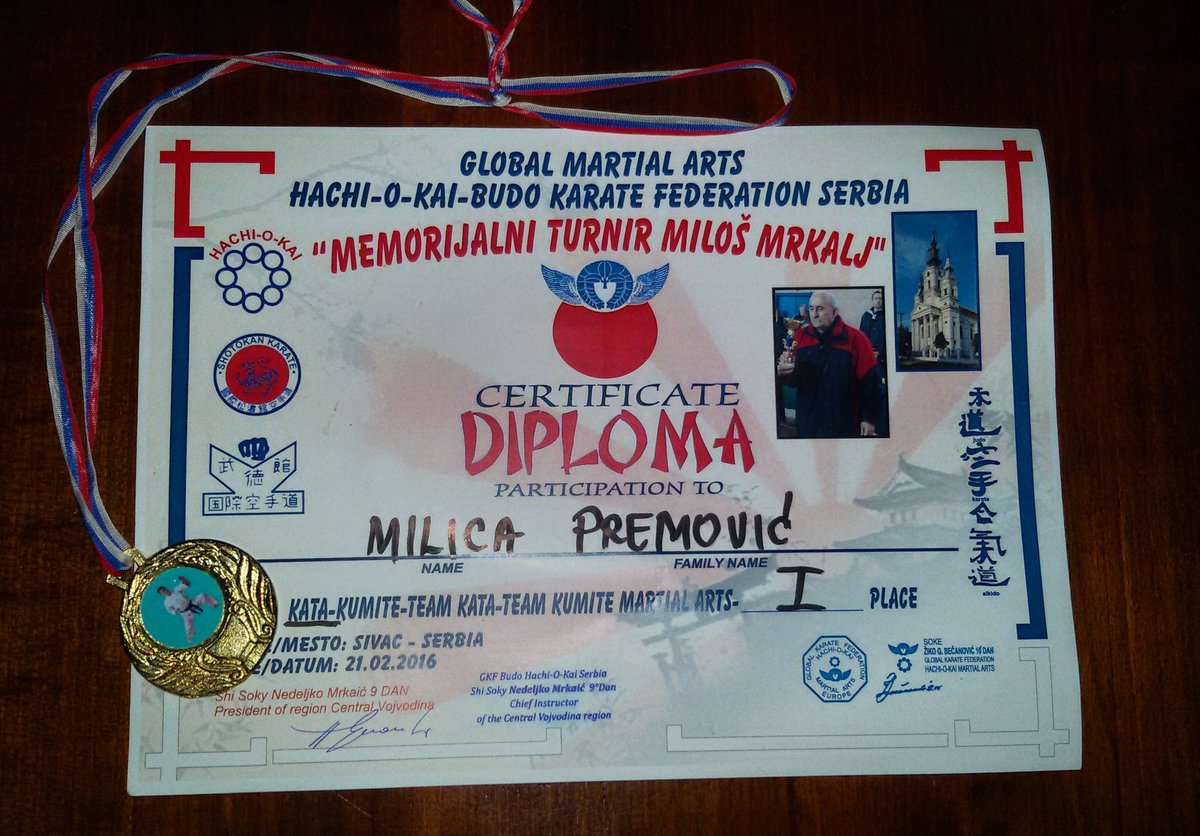 milicaprema99's tweet photo. #prvo mesto na "Memorijalni turnir Milos Mrkalj" https://t.co/5IrOCqWifs