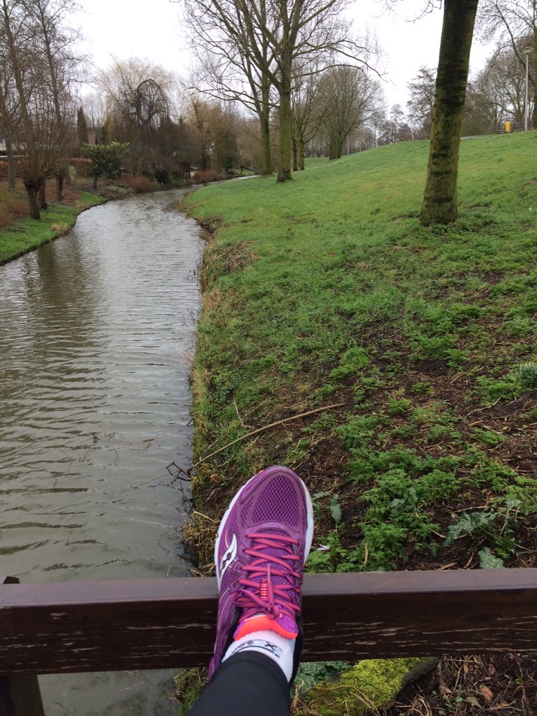 Lekker even rondje gelopen... Na ruim 2 weken hoesten was ik er wel aan toe 😄