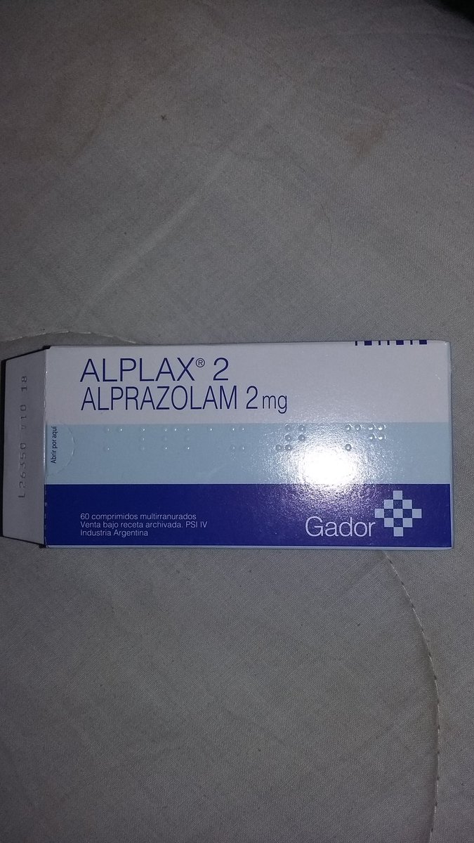 Alprazolam alplax precio