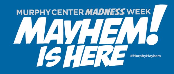 srcreate's tweet photo. #MurphyMayhem begins...TODAY! 5 p.m. at The Murphy Center. GET THERE. Details: https://t.co/s4SqHs27Xy and @MT_MBB https://t.co/SqarB2iS1H