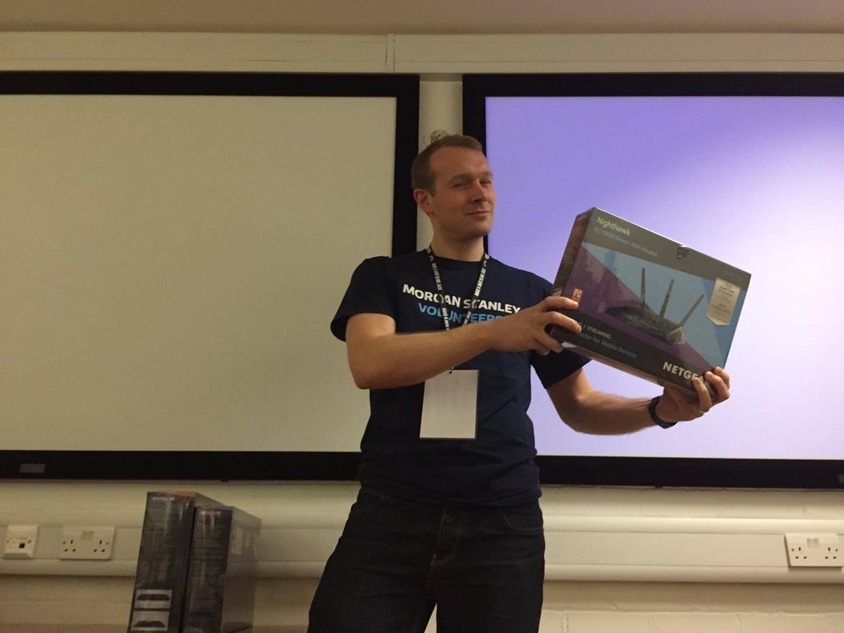 MLHacks's tweet photo. Here we have the prizes for best spirit as awarded by @StrathTech! You guys are fantastic! #StrathHack16 https://t.co/YBm6scAlWp