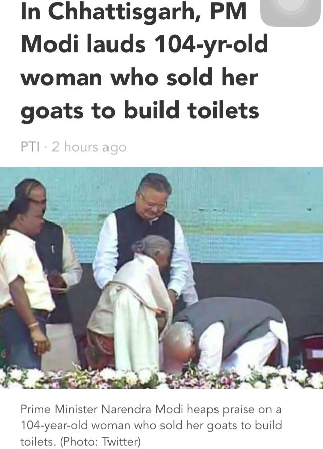 kdpathak7676's tweet photo. @narendramodi  @PMOIndia.Grt gesture by the Hon'ble PM of   India.Kudos to the lady fr her noticabely valiant effort https://t.co/z5BBULfbem