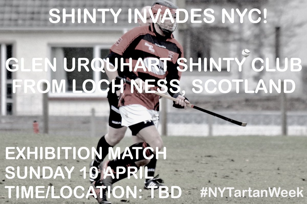 nyctartanweek's tweet photo. SAVE THE DATE: Sunday 10 Apr ~ Shinty Invades NYC for #NYTartanWeek! https://t.co/ZVIWnWwtng