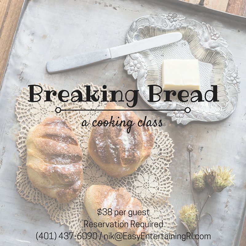 EEntertaining's tweet image. Grab a seat with our Baking Master on 3/22 + learn her secrets to baking bread @ home! #BreadBakingClass