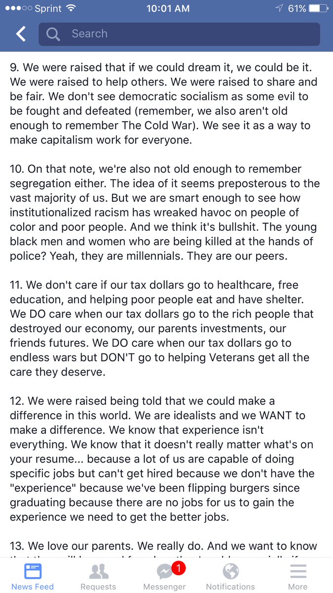 13lightcap's tweet photo. @cenkuygur @jiadarola @TheYoungTurks @AnaKasparian Great post on why younger people are #FellingTheBern https://t.co/j5TvJsFaDl
