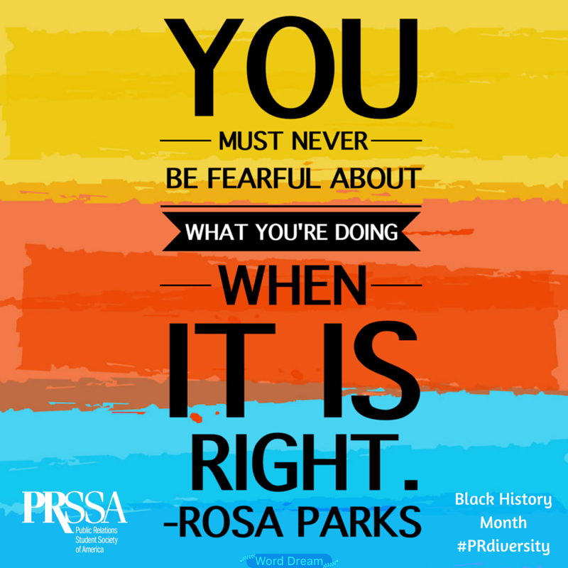 prssaofficial's tweet photo. Continue celebrating Black History Month with #PRSSA. #PRdiversity https://t.co/iJ13Nkkm65