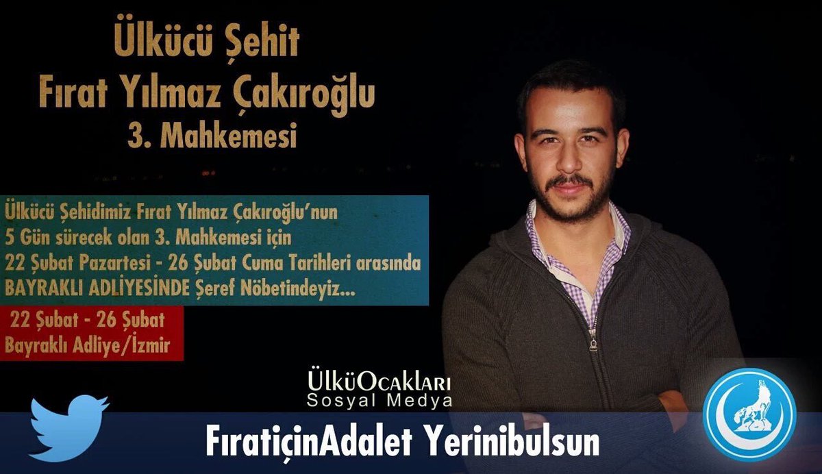 FıratiçinAdalet Yerinibulsun 

Umarım ve Dilerim ki 

FıratiçinAdalet Yerinibulsun