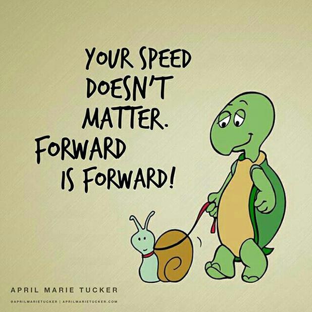 AprilMTucker's tweet photo. Remember...Forward is forward... As long as that's the direction you're headed you'll get there. https://t.co/WnBG05s2Ii