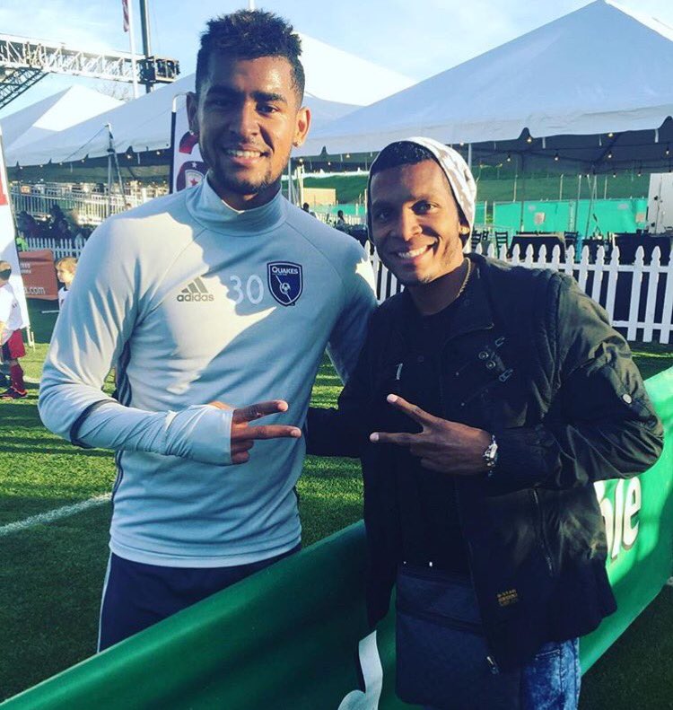 ¡La foto del momento! Aníbal Godoy, junto a Alberto Quintero, con el San José Earthquakes. #SomosLaSele