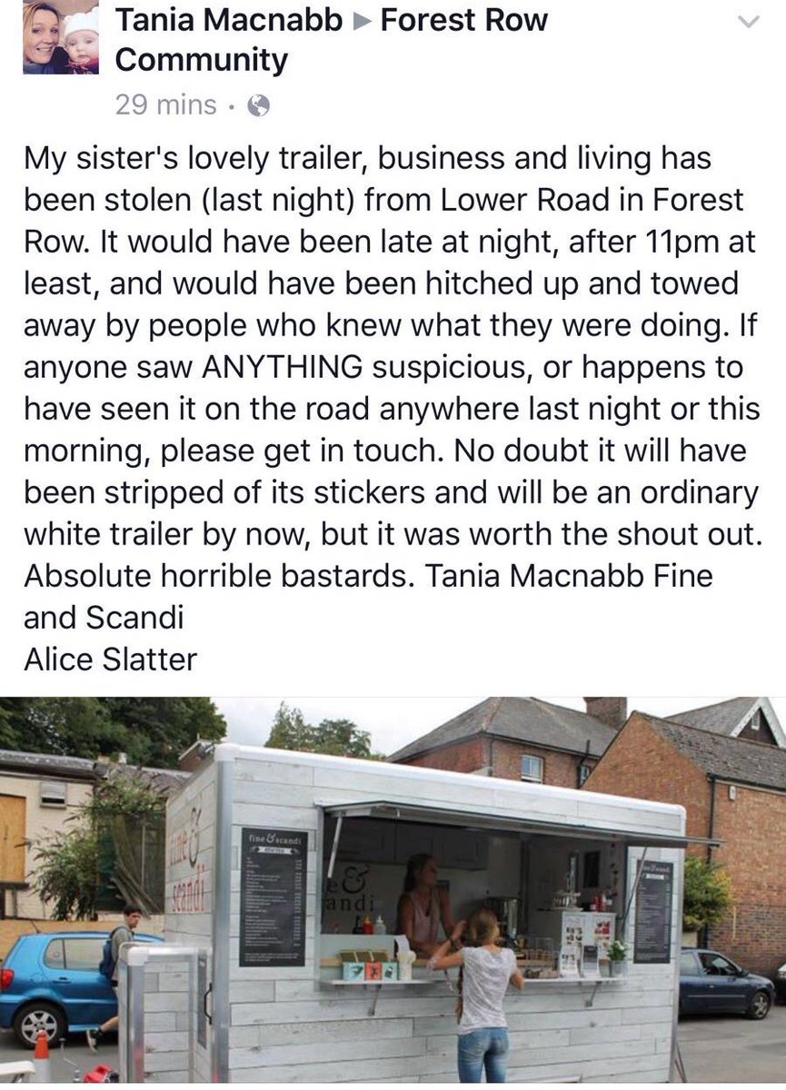 On behalf of <a href="/fineandscandi/">Fine & Scandi</a> we need to find who has done this! #ForestRow #Local