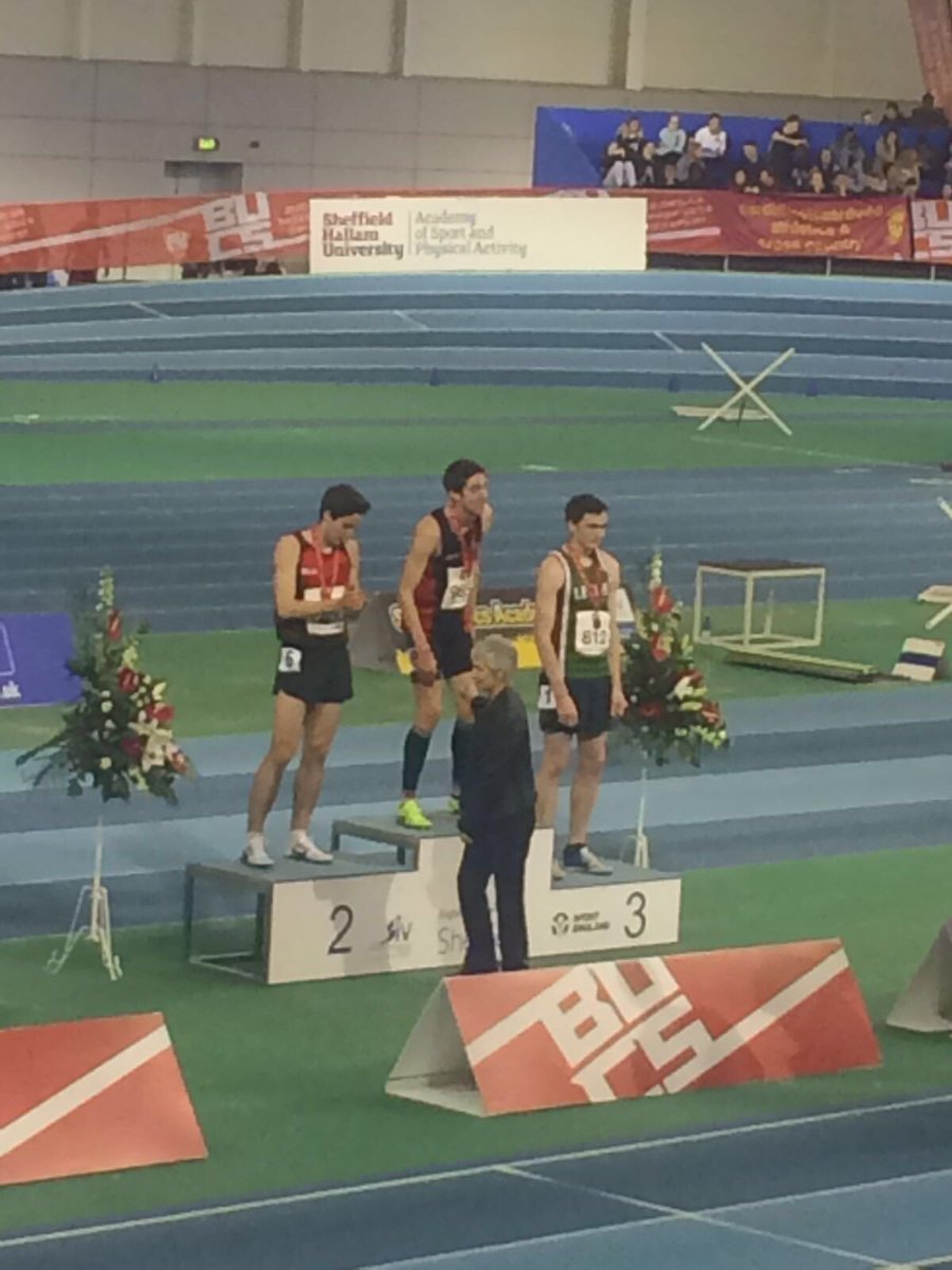NorthumbriaTEAM's tweet photo. Medal ceremony for gold medalist Jonathan Cooke @TNAthletics https://t.co/dwXpN2SQLg
