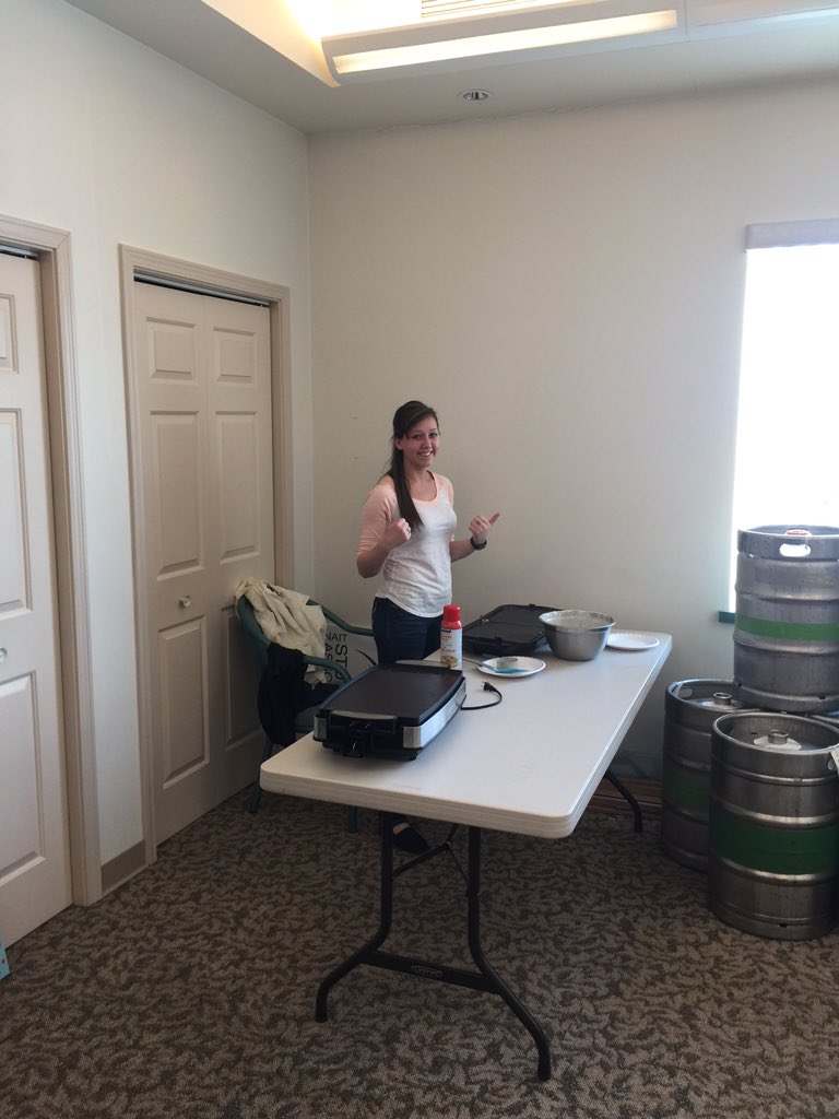 Pancake breakfast this morning for Sandra schmirler! #Scotties #curling