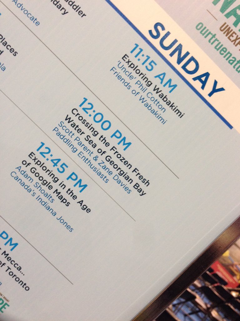 ExplorersTread's tweet image. If you are @OutdoorAdvShow come check out Zane and Scott talk about their crossing of #georgianbay