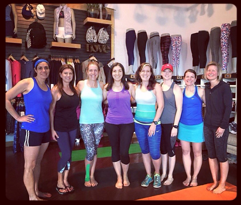 MRC ladies representing at <a href="/lululemon/">lululemon</a> yoga! #yogis