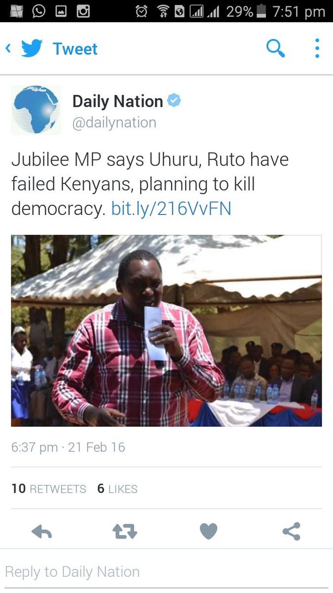 SeweS_'s tweet photo. Ha!
@dailynation has scrabbed that story from its website.....
😂😂😂😂😂😂😂😂
#BillsMustBePaid
#TruthIsOverrated https://t.co/YtNEnwgVhr