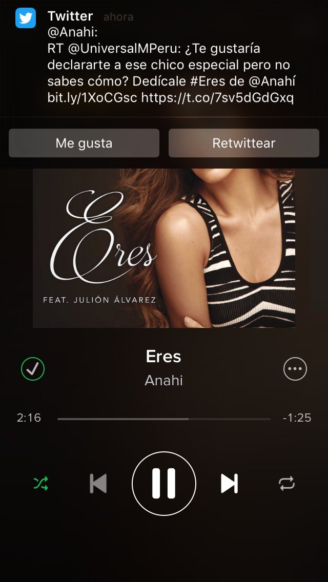 EndlessAnahi's tweet photo. Yo escuchando #Eres de mi reina @Anahi y justo llega un tuit de ella 🙈❤️❤️❤️❤️❤️❤️ https://t.co/pnf91WymyK