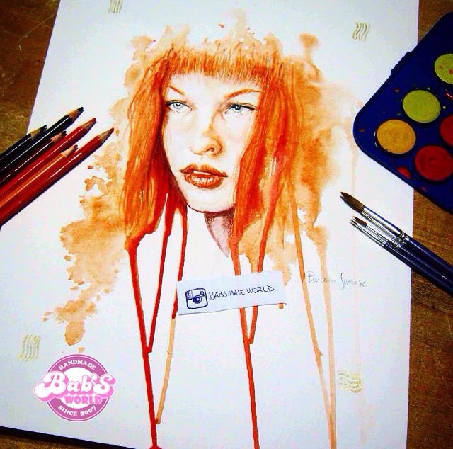 ❤️my Leeloo❤️ <a href="/MillaJovovich/">Milla Jovovich</a> #millajovovich #thefifthelement #painting #wathercolor #fanart