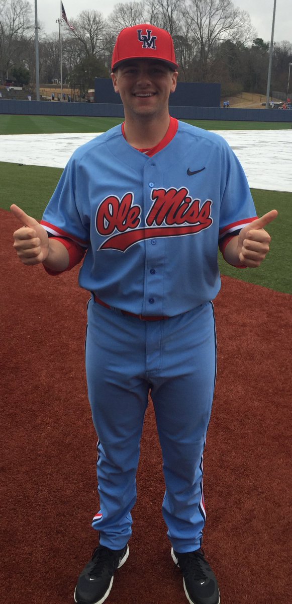 ole miss blue baseball jersey