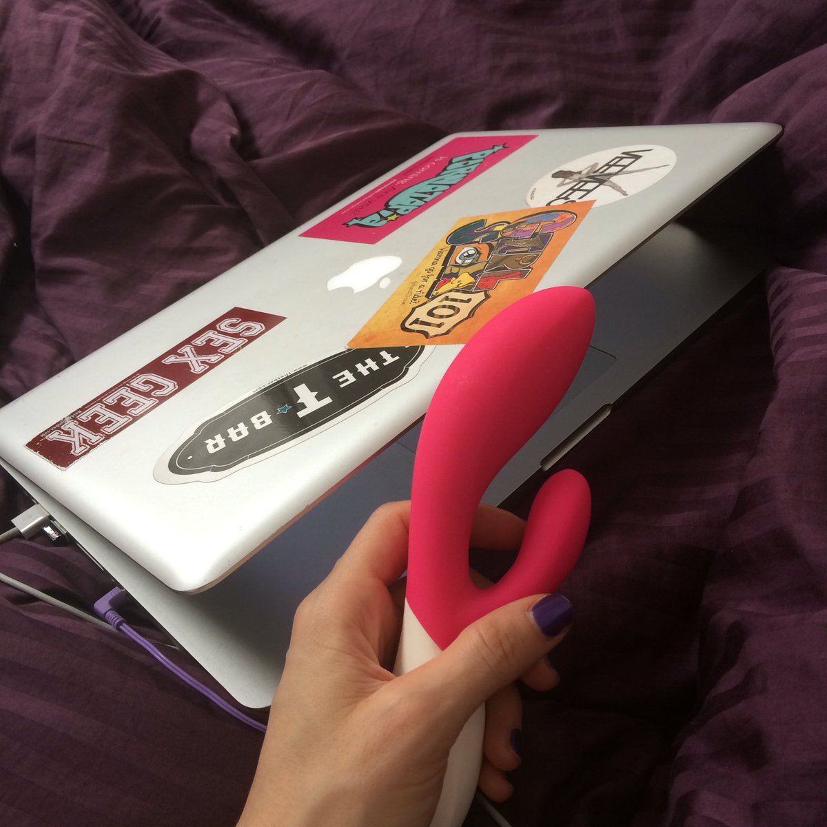DrZhana's tweet photo. One of those days when you really don't wanna get out of bed. Luckily, I got all I need right here 😏 @Lelo_Official https://t.co/WBbsj0uJs3