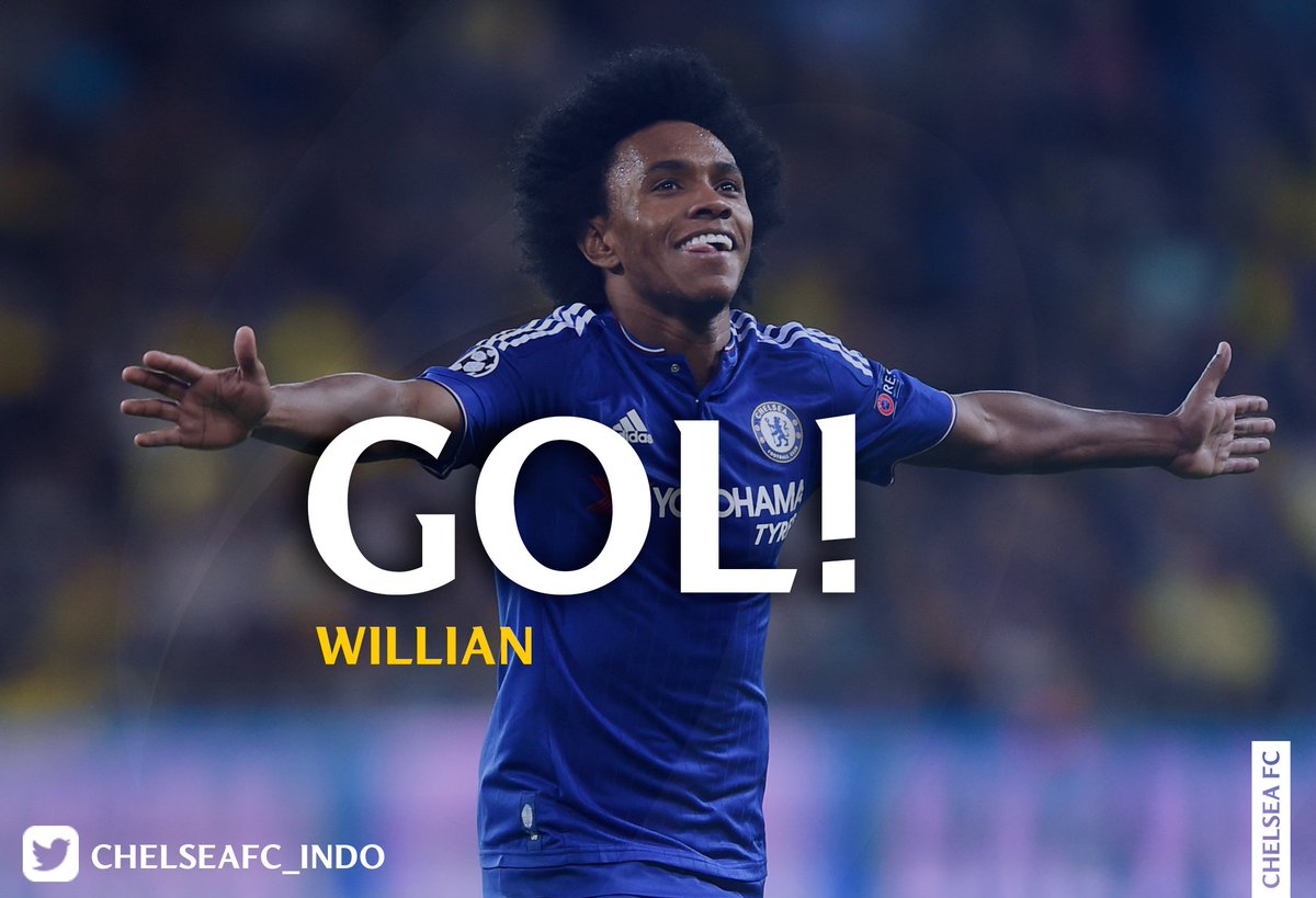 Menit 48 - GOL! WILLIAN! 

Chelsea 2-1 Man City. #CFCIndo