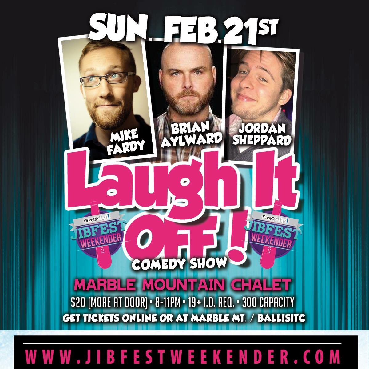 JibfestNL's tweet photo. Hey Corner Brook, who likes laughing ? Doors at 8, show starts 9! Advance tickets at marble and online https://t.co/5iocp9cpdE