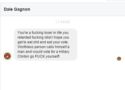 MattWalshBlog's tweet photo. This is representative of about 80 percent of the messages I get from Trump fans. Reasonable people, aren't they? https://t.co/8rIPcj8njR