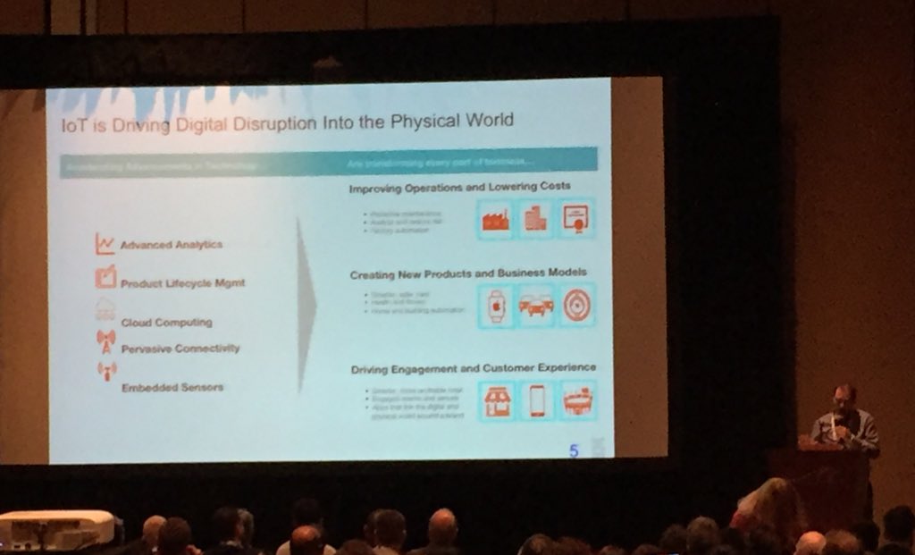 IoT is driving digital disruption into the physical world <a href="/gabizodik/">gabi zodik</a> #IBMInterConnect
