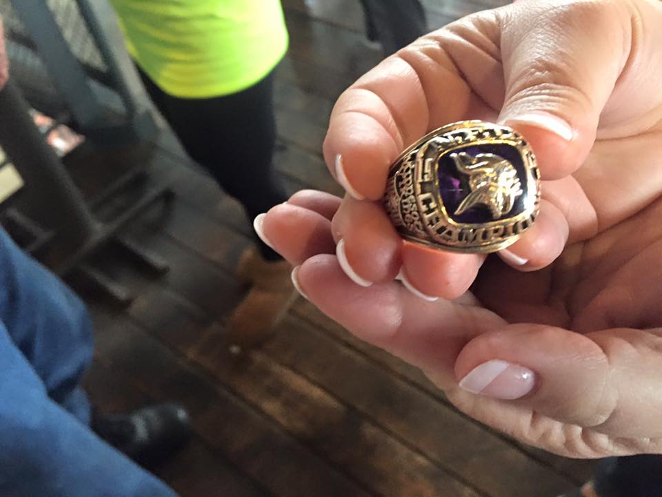 Bob Lurtsema and his Super Bowl Ring #Vikings #VikingsWinterfest  #winterfest