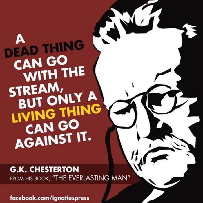 FFHL_HQ's tweet photo. "A dead thing can go with the stream..." -GK Chesterton #holyland #franciscans #catholicwriting #catholicauthor https://t.co/Hwt0grZMzI