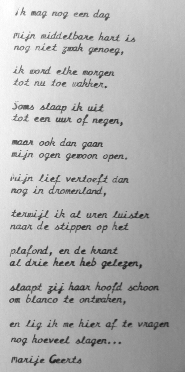 MarijeGeerts's tweet photo. #thoughtry #nr161 #gedicht #poezie #leusden #versje #dichter #typemachine #ouderdom #dag #nacht #slapen #hart https://t.co/tZSnAeFZvL