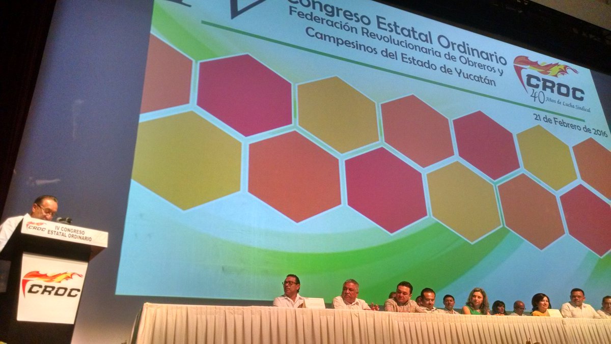 CROCYucatan's tweet photo. Mensaje de nuestro Líder y Senador @IsaiasSiCumple #40AñosDeLuchaSindical @RolandoZapataB @PedroOxte https://t.co/pxVrtnFFhn
