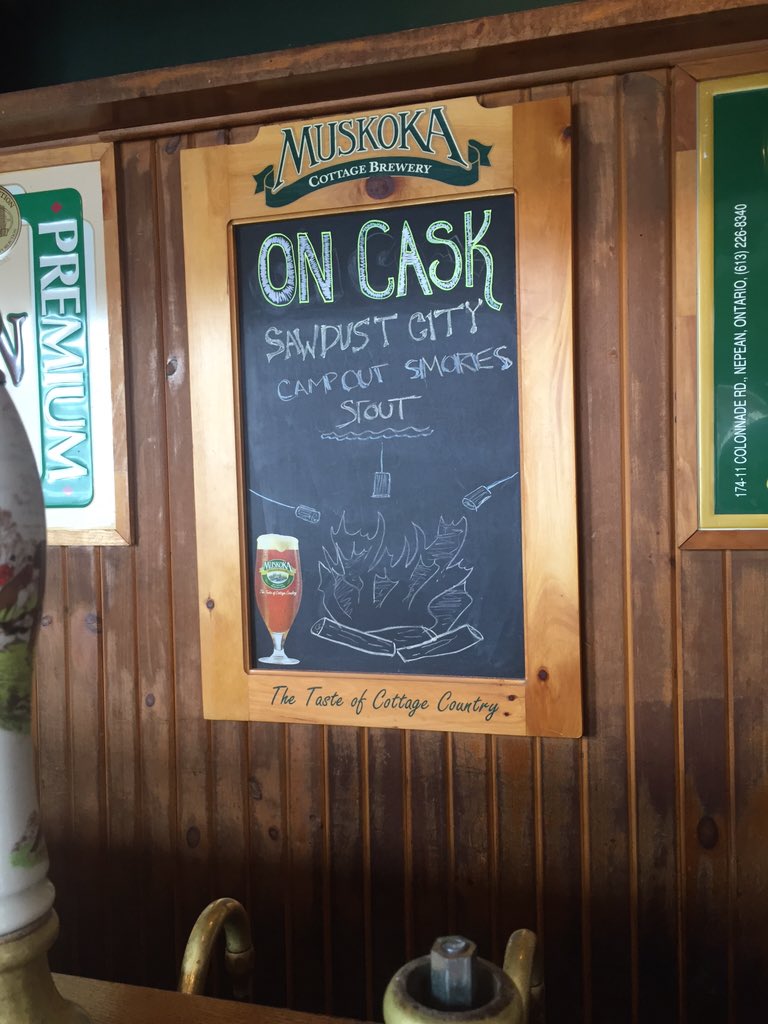AdamScotti's tweet photo. On tap this at @ArrowAndLoon in #Ottawa #ottawabeer #beer #ottbrew @nitabeerco @beausallnatural @sawdustcitybeer https://t.co/y4zidJg5eL