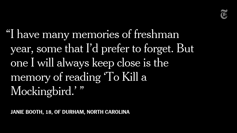 nytimes's tweet photo. How "To Kill a Mockingbird" changed readers' lives https://t.co/DAIay0jYh1 https://t.co/pndH2QkR6K