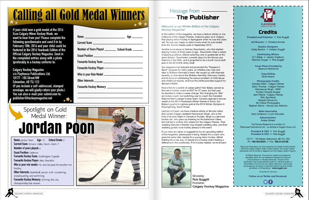 PwnLifeWitKelly's tweet photo. He's thrilled to represent @simonsvalley in the 2016 Winter Edition of #CalgaryHockeyMagazine #2015EMHW #Atom8 https://t.co/RQ61NX67GN