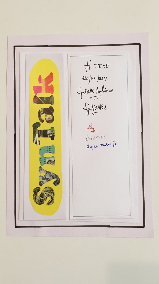 SynTalk's tweet photo. #SynTalk_ATL: #TIOE with Dr. Sutirth Dey, Prof. Deepak Dhar, & Prof. Anjan Mukherji https://t.co/OwVQjkDo1g