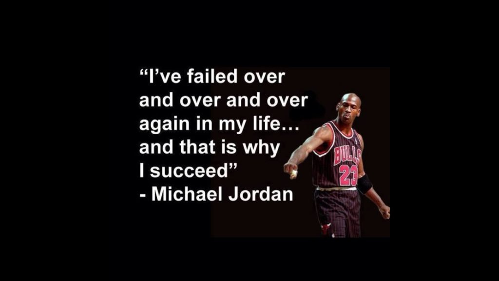 Failure is part of success. It's how we respond to failure that determines how successful we can be. Go to work!