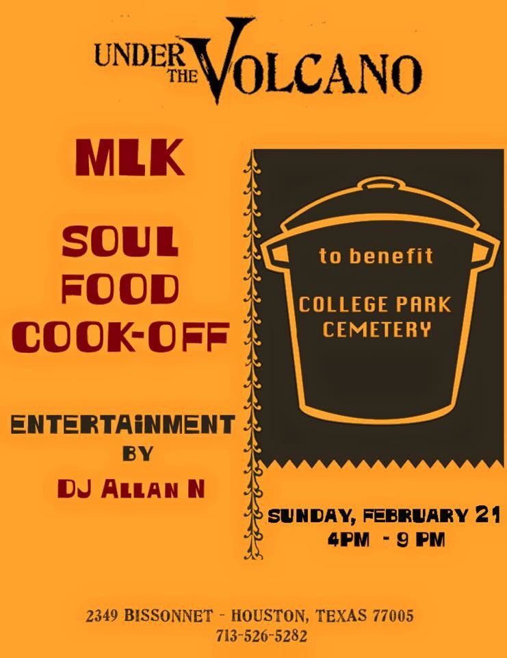 alsgaragendeli's tweet photo. Spinning vinyl tonight at the Soul Food Cook-Off  5-9pm  @volcanohouston benefitting College Park Cemetery. Join us. https://t.co/fHU1KBcGHp