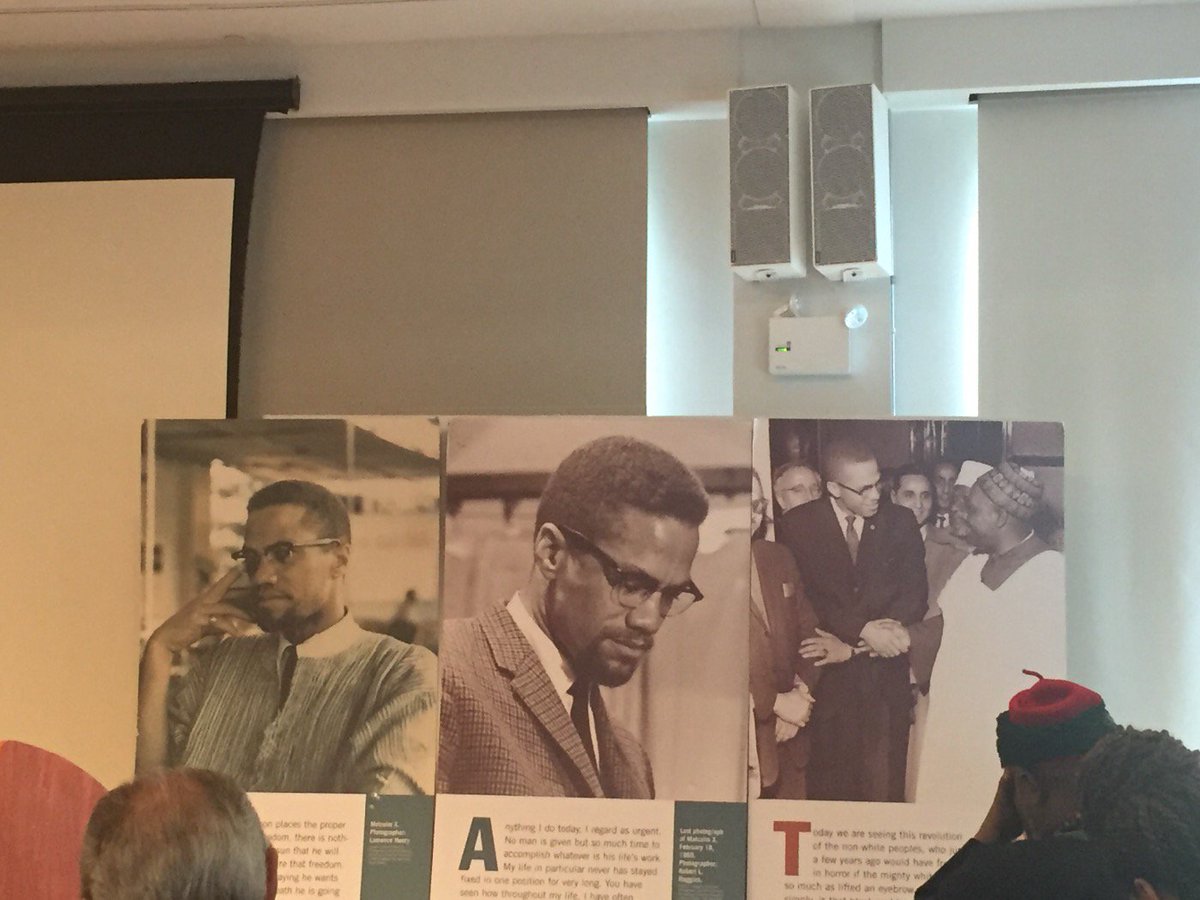 TheSource's tweet photo. We're here remembering &amp; celebrating #MalcolmX at his 51st Anniversary Memorial at the @ShabazzCenter in Harlem. https://t.co/UPHzz8DiZZ