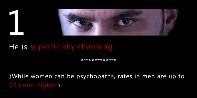 DiscoveryID's tweet photo. Warning Signs Of A Psychopath: Superficially Charming #EvilLivesHere https://t.co/unpGAbnC8V