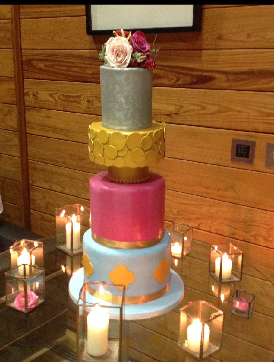 Latest wedding cake. It's always nice to do something different. #weddingcakes #modernweddingcake #celebration