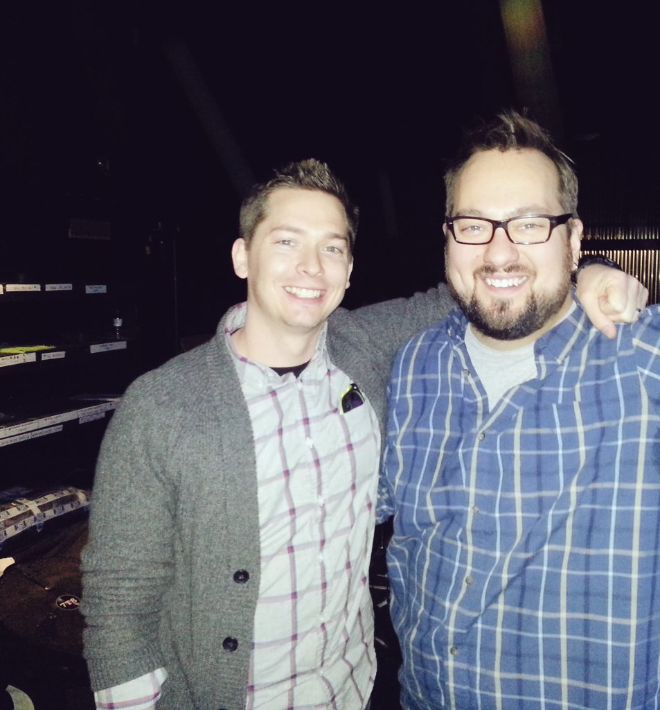 bradisneat's tweet photo. Grabbing a backstage moment with @jparentmusic @CbridgeMusic #DunfieldTheatre #SoundsOfCambridge @drayton_theatre https://t.co/pnctQFfme7