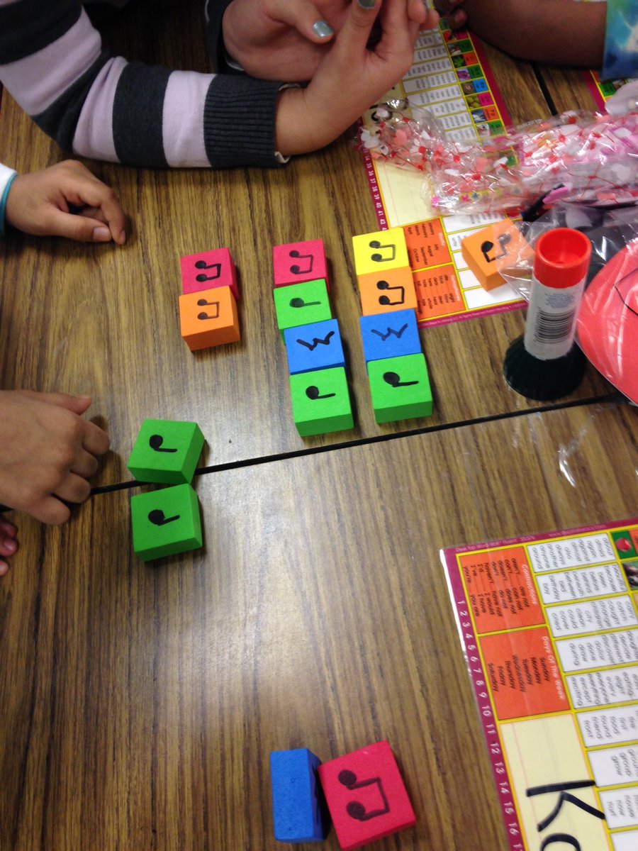 Working on rhythms on Day 100 in second Grade@MENLOtweets