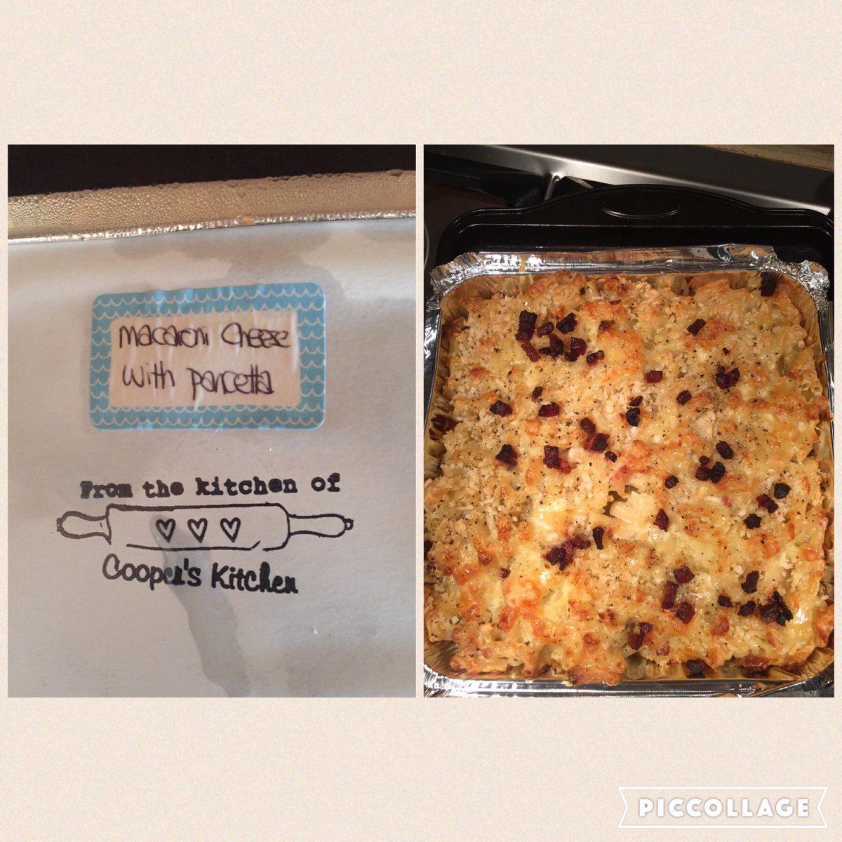 Epic Sunday supper... Mac n cheese from <a href="/KitchenCoopers/">Cooper's Kitchen</a>