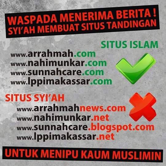 Hati2 penyimpangan berita islami oleh kaum tertentu, cek situsnya >>