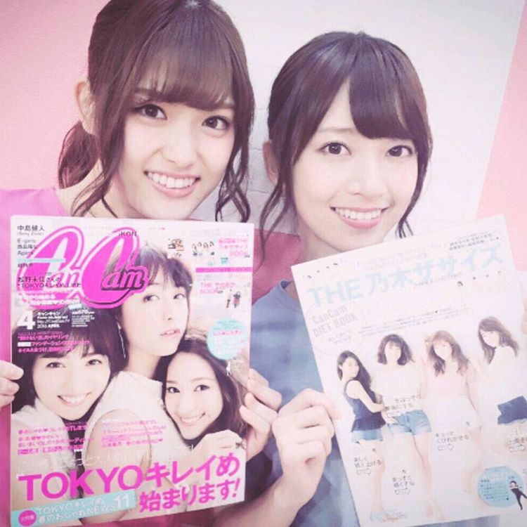 乃木坂46時間TVでのコラボも、ありがとうございました! https//www.instagram.com/cancam_official2015/ \u2026 CanCam 松村沙友理 橋本奈々未pic.twitter.com/