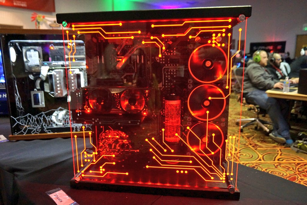 This beautiful custom PC from the @PDXLAN charity mod competition is ...