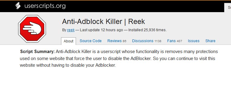 hamid_207's tweet image. جدیداٌ سایت باز می‌کنی٬میگه ad-blocker رو غیرفعال کن! #بی‌حیاها #userscript