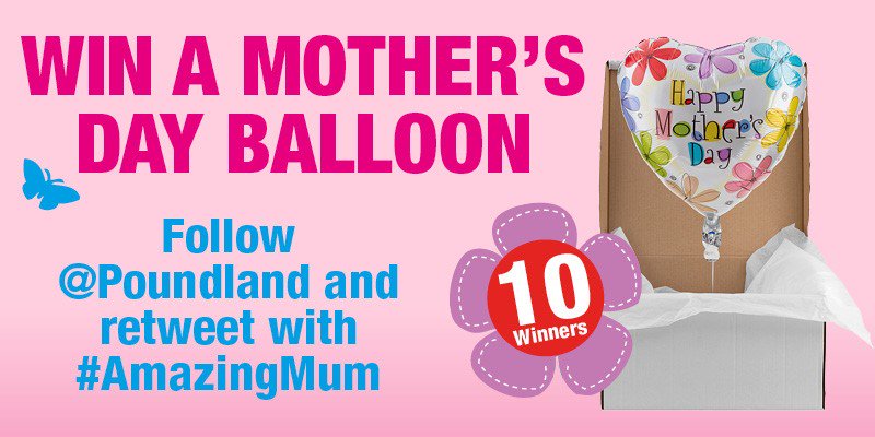 3 HRS LEFT! RT & Follow with #AmazingMum - chance to #WIN 1 of 10 Mother's Day balloons. T&C:ow.ly/d/4nvK