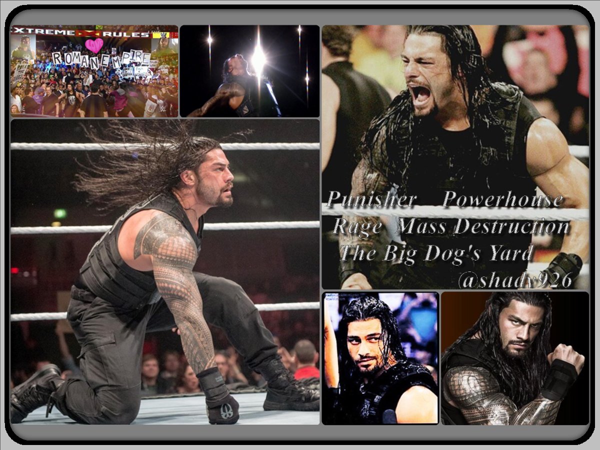 Shady926's tweet photo. @romanreigns568 @TheDeannAmbrose @HandyRed @LeeshaNDessy @wwesethrollin17 #TheBigDogTakesBackHisYard #OntoWM32 https://t.co/DTK6UVuBed