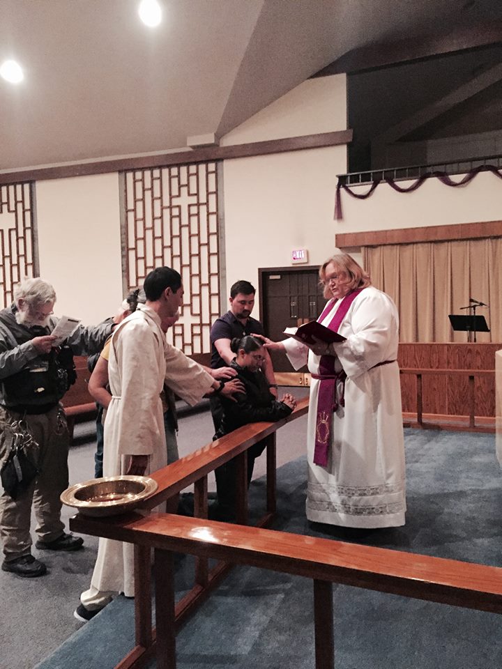 So proud of a daughter of our congregation on becoming a #marine! We offered #blessings as she continues #Family